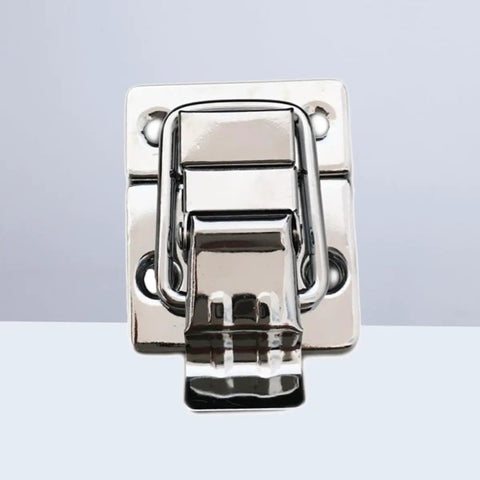 Heavy Duty Stainless Steel Spring Latch Hasps Lock for Belts and Backpacks, Easy Install Silver Toggle Latch for Hardware Use