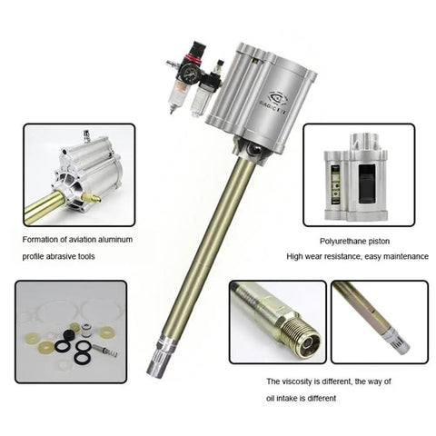 Heavy Duty Pneumatic Grease Pump Built For Serious Shop Tasks Featuring An 80 To 1 Pressure Ratio And A Roomy 10 Gallon Drum Arrives Loaded With A Rugged 13 Foot Line For Weekend Mechanics