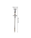 Pinball Shooter Rod Replacement Part Metal Spring Loaded Ball Launcher for Tabletop Arcade Machines with Precision Fit Silver Finish Beefed Up for Parties and Home Game Nights A Smooth Accurate Play Upgrade, 20cm silver metal spring-loaded rod