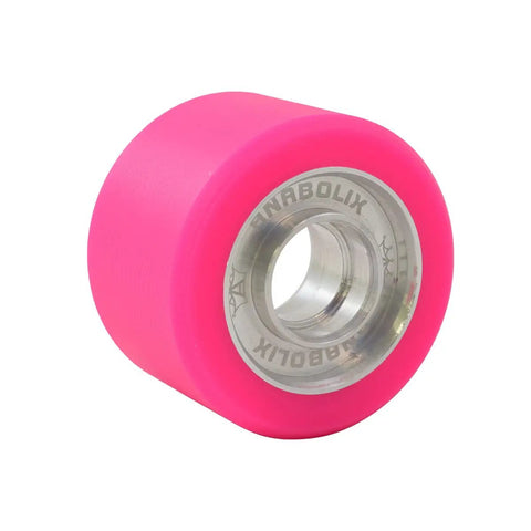 Speed Ready Roller Skate Wheel 62x42mm, Vanguard Urethane, oversized aluminum hub, pink tourmaline 96A, single unit for rink sessions