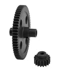Beefy Metal Spur Diff Main Gear 62T And 17T Pinion Set For WLtoys 12428 12423 RC Crawler Car, durable steel gear train
