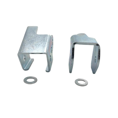 Panhard Correction Bracket Kit For Toyota 3rd Gen 4Runner 1996-2002 Lets You Fix Panhard Bar Angle And Beef Up Roll Center, Stability, And Handling On 4 Inch Lifts. two zinc-plated steel brackets and washers