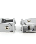 2 Pack Universal Pivot Angle Joint For 6mm Slot Aluminum Extrusion Profile 2020 Series Connect Two Aluminum Framing Profiles At Angles Zinc Alloy Durable Construction Easy Install Heavy Duty, silver pivot joints