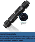 MC4 Solar Panel Connectors Kit 50 Pairs With 2 Spanners, IP67 Waterproof Male And Female Plugs For 14 AWG To 10 AWG Solar Wiring