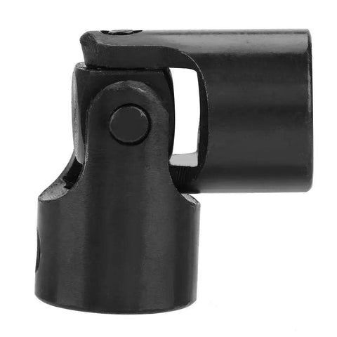 Motor Shaft Coupling Universal Joint Connector U Joint Coupler 12mm ID 24mm OD Heavy Duty Metal Linkage For CNC Robots And DIY Projects Versatile Shaft Coupler, black metal