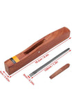 Rosewood Hand Plane For Woodworking Wooden Plane With Grooving Feature DIY Carpenter Kit disassembled view with dimensions