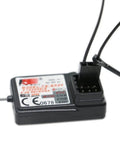 Close-up view of FS GR3E receiver from Three Channel Two Four GHz RC Transmitter for cars, boats, trucks, crawlers with AFHDS