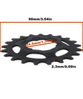 Rear Wheel Internal Derailleur Freewheel 21T for 1/8 and 3/32 chains, black, 90mm OD, 34.5mm bore, 2.3mm thick