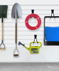 Heavy Duty Slatwall Hooks 14 Pack Black For Garage Organization And Tool Storage, Multi Size Wall Mount Hangers holding tools