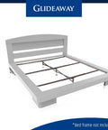 Badass X Support Bed Frame Reinforcement Kit With Three Heavy Duty Cross Bars And Ultra Sturdy Center Leg for Queen King and Full Sizes displayed on a bed.