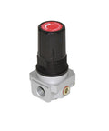D27253 Air Compressor Pressure Regulator OEM Part For Porter Cable And Craftsman, black and silver cylindrical regulator