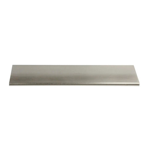 6 Inch Back Mount Finger Edge Pull Handle in Brushed Nickel, Lightweight Aluminum, 4 Mounting Holes, One and Three Quarters Inch Projection