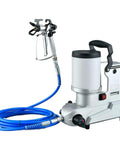 Powerful Airless Paint Sprayer With Long Hose For Fast Smooth Latex Coats Indoor Outdoor Use showing complete kit with sprayer and hose.