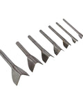 V Shape Leather Craft Punch Set 7 Piece Half Round Cutter Punch For Belt Wallet Bag Making Must Have For DIY Leatherworking Craft Projects And Strap Ends 10mm To 40mm Sizes Durable Pro Grade Iron