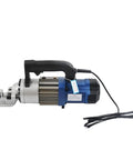 AOXHUGB Handheld Rebar Bender And Quick Cutter Machine with blue body and silver cutting head, suitable for steel rod bending.