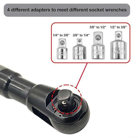 Slim 2-in-1 Torque Wrench Extender For Electric Drill, Auto Impact Socket Driver Tool Delivers Up To 74 Lb-Ft High Torque Power Perfect For Loosening Stubborn Motorcycle Car Repair Bolts Fast