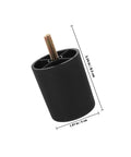 4 Pack Round Furniture Leg Replacement Set for Chairs and Tables, plastic and metal, 3.34 in height, easy to install