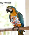 Anti Pinch Design Bird Flight Suit For Parrots Adjustable Walking Harness And Training Gear Polyester