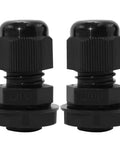 5 Pack One Quarter Inch NPT Cable Glands Waterproof IP68 Nylon PA66 Strain Relief Cord Grips With Gaskets Adjustable Locknut