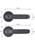 Straight Up Secure Fingerprint Smart Lock For Front Door Electronic Automatic Deadbolt Waterproof Biometric Keyless Entry No Fuss Setup heavy duty door handle dimensions