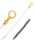 Audi A4 A5 Quattro 2.0T Oil Dipstick Replacement OEM 06H115611E with yellow handle and measurement markings