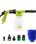Dope Car Wash Foam Gun For Garden Hose With 6 Levels Of Foam Concentration Adjustable Sprayer Thick Filtration Metal Handle Washing Mitts
