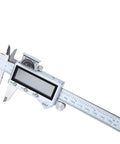 Close-up of a 0-300mm IP67 Digital Caliper 12 Inch Stainless Steel with digital display and measuring scale.