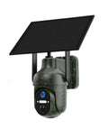 Make Your Yard The Safest Spot With This Badass Solar Security Cam Boasting 4G LTE And WiFi, showing a green cam with solar panel.