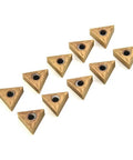 10 Pack Carbide TNMG 160404 Inserts For Lathe Turning Steel And Cast Iron Triangular Metal Cutting Tools 16 By 5mm Durable Boss Grade