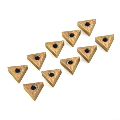 10 Pack Carbide TNMG 160404 Inserts For Lathe Turning Steel And Cast Iron Triangular Metal Cutting Tools 16 By 5mm Durable Boss Grade