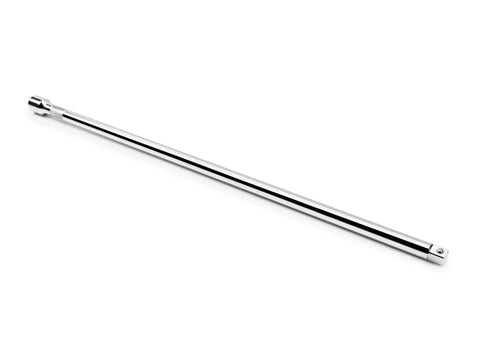 Beefy One Half Inch Drive Twenty Four Inch Extension Bar With Chrome Plated Finish Knurled Grip on white background