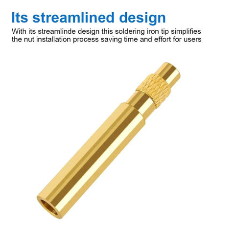 Heat Set Insert Tool For Threaded Inserts M2 To M8 With Soldering Iron Tips That Play Nice With 936 Soldering Irons Brass Nut Inserts