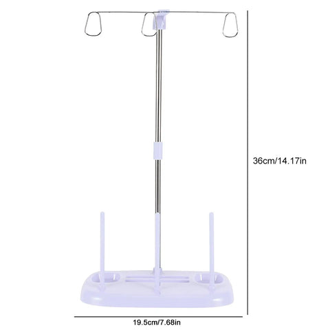 Top Tier 15 Bobbin Thread Stand For Sewing Machines, 36cm durable purple embroidery spool holder with smooth glide paths.