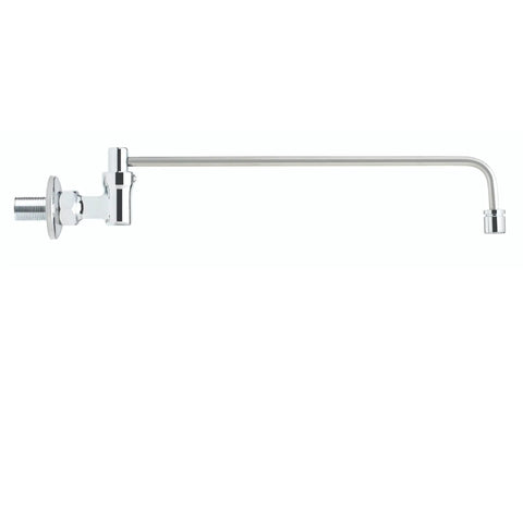 Heavy Duty 12 Inch Automatic Water Flow Swing Faucet For Commercial Wok Range Wall Mounted Pro Grade Kitchen Faucet Three Eighths Inch