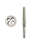 Premium HSS Trapezoidal Tap And Die Set 2 Piece Right Hand Machine Kit For Precision Metalworking Threading Projects With Durable Steel Construction That Slaps And Gets The Job Done Super Fast. T12x3 HSS tap and die set for metal threading