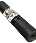 Heavy Density Sound Dampening Underlayment Roll For Luxury Vinyl Plank Flooring Covers 300 Square Feet in a cylindrical shape.