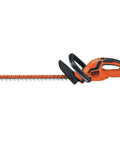 Powerful 20V Max Cordless Hedge Trimmer, 22-inch dual action steel blade, lightweight and soft grip for easy yard pruning.