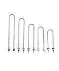 Industrial Stainless Steel U Tube Electric Air Heater 220V 380V 1kw To 4kw with multiple sizes for commercial use.