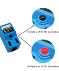 Square Inductive Proximity Sensor SN04P Normally Open PNP NO Switch 4mm Detection Range 5 to 30V DC 300mA Blue 4 Pack