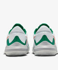 Rear view of Precision 6 Basketball Shoes For Court Play White Malachite Sundial Safety Orange Dope Colorway Men's Size 9.5