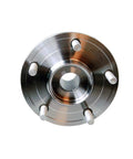 Top view of Right Wheel Bearing And Hub Assembly For Dodge Journey 2009 Through 2019 And Ram ProMaster 1500 2500 3500 2014 Through 2015 Replacement 5171124AD 5171124AB 1 Pc Durable Hub Kit showing metal construction and bolt placements.