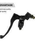 Top Shelf Motorcycle Clutch Brake Lever Perch 7/8 Inch Aluminum detail shot showcasing black anodized lever.