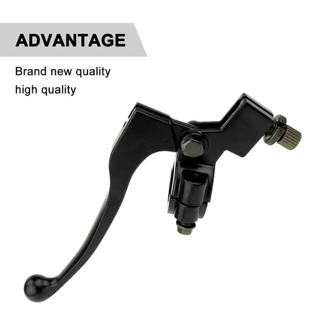 Top Shelf Motorcycle Clutch Brake Lever Perch 7/8 Inch Aluminum detail shot showcasing black anodized lever.