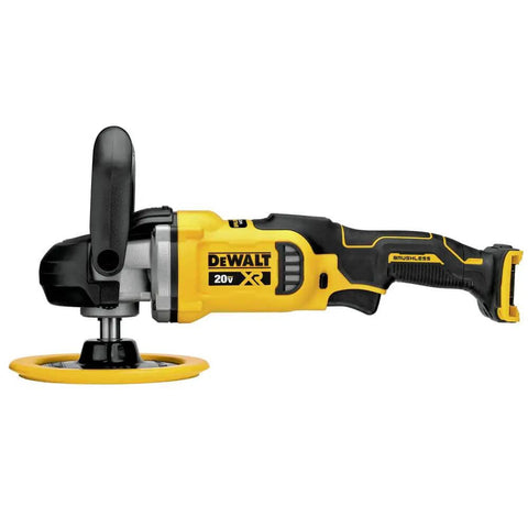 20V Max XR Cordless Polisher Rotary with Variable Speed Trigger, 7-Inch Pad, Brushless Motor, side view
