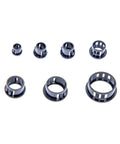 200 Piece Cable Snap Bushing Grommet Set Black Nylon With Locking Holes Seven Size Round Grommets For Wiring Cables Hoses And Tubing From