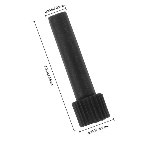 Upgrade Your Home Lighting Game With These 10 Pc Black Lamp Switch Knobs For Floor And Table Lamps Featuring Fine Tuning Control Easy Install Plastic Handles That Make Dimming And Adjusting Brightness Total Vibe black plastic lamp switch knob, 3.5 cm long, measured close-up