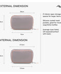 Dimensions of Ocean Wash Pouch Travel Toiletry Bag Weatherproof Organizer With Upright Or Hanging Design Magnetic Toothbrush Pocket Wide Ultra Zip Opening Durable Kit For Men And Women On The Go
