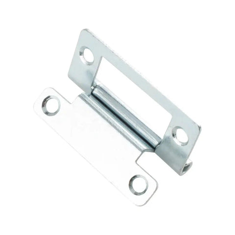 2 Pack Folding Hinges For Cabinets And Doors With Soft Close Hydraulic Damper, metal hardware close-up, 50 by 23 by 10mm
