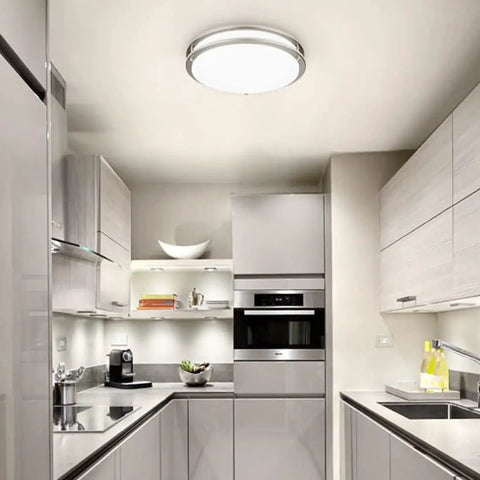Two Pack 10 Inch LED Flush Mount Ceiling Lights That Brighten Your Space 15W Dimmable Color Temperature 3000K 4000K 5000K