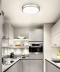 Two Pack LED Flush Mount Ceiling Lights 13 Inch 20W Dimmable With Color Temperature Options 3000K 4000K 5000K Brushed Nickel Finish